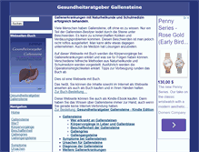 Tablet Screenshot of gesundheitsratgeber-gallensteine.de